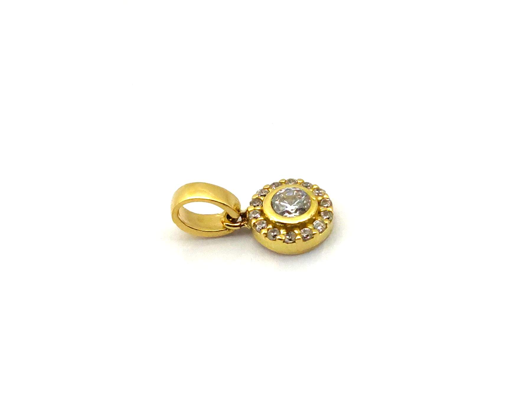Colgante Oro 18k Con Circonita - Imagen 2