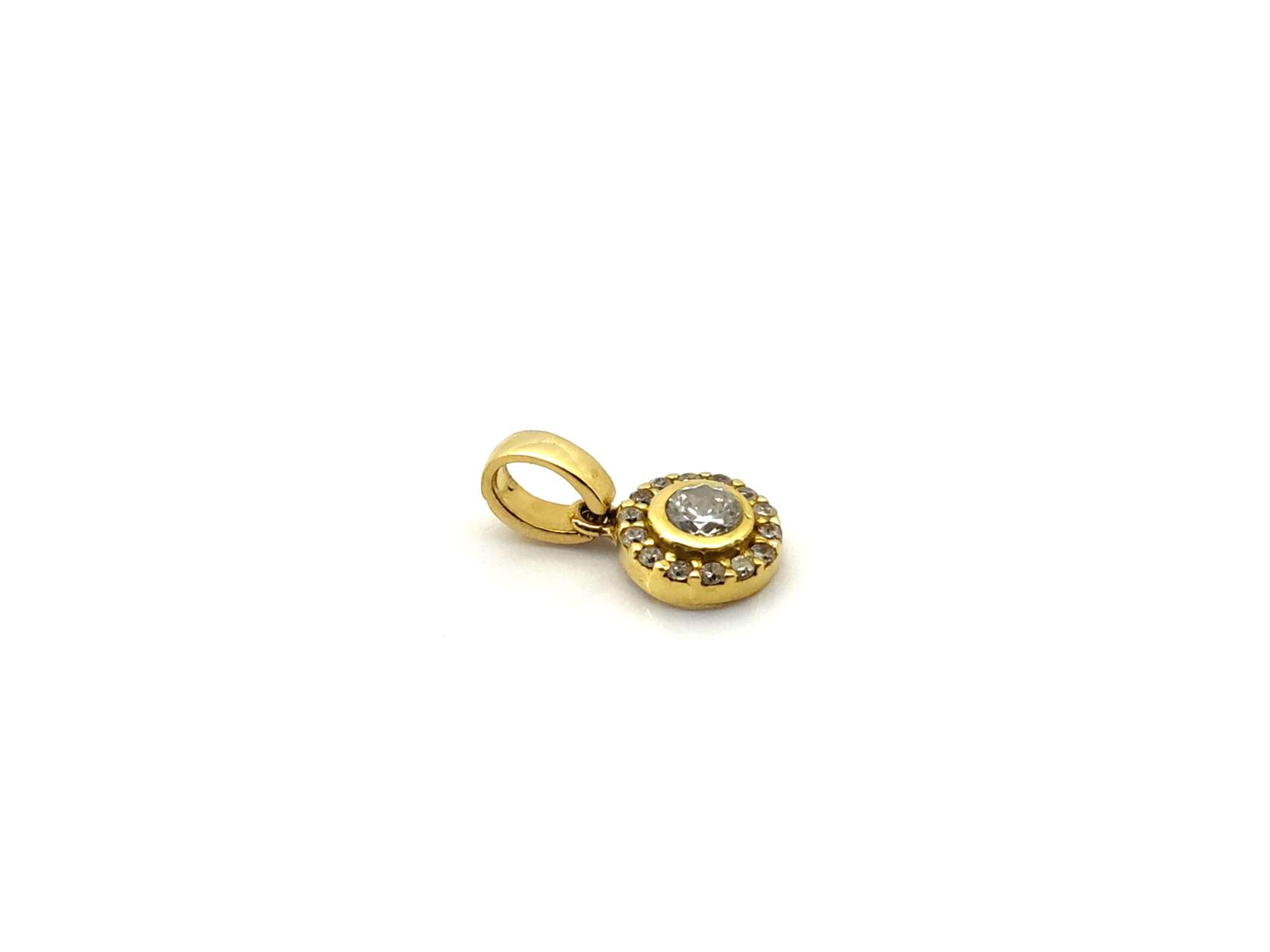 Colgante Oro 18k Con Circonita - Imagen 2