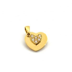 Colgante Oro 18k Con Circonita