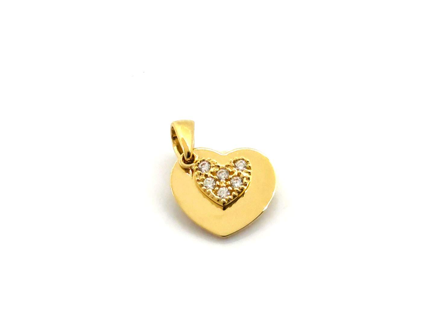 Colgante Oro 18k Con Circonita