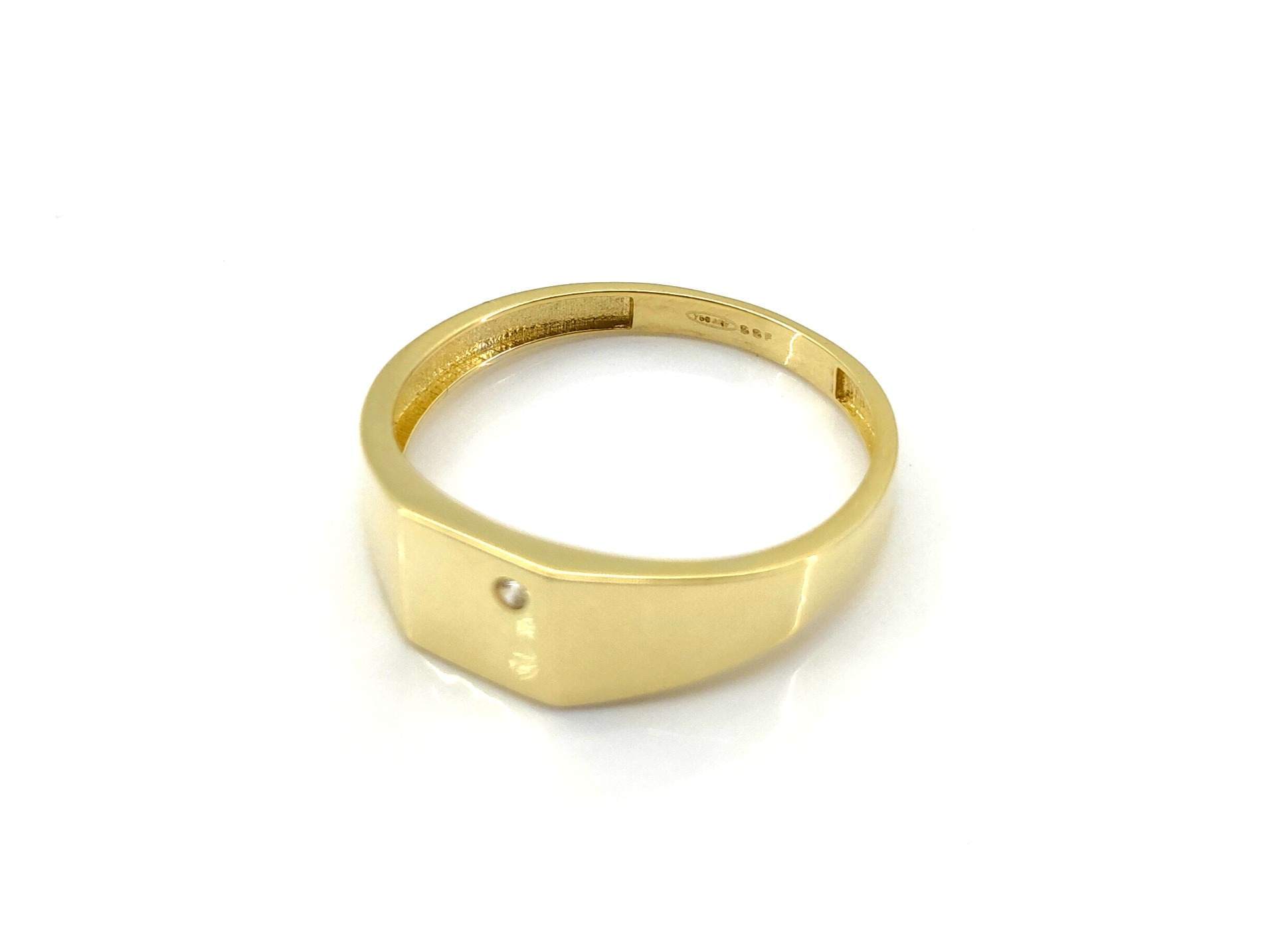 Sello Oro 18k Con Circonita - Imagen 3