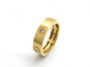 Alianza Oro 18k Con Circonita