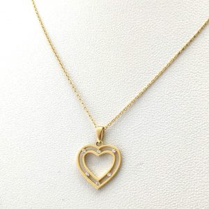 Gargantilla Oro 18k Con Circonita 22cm