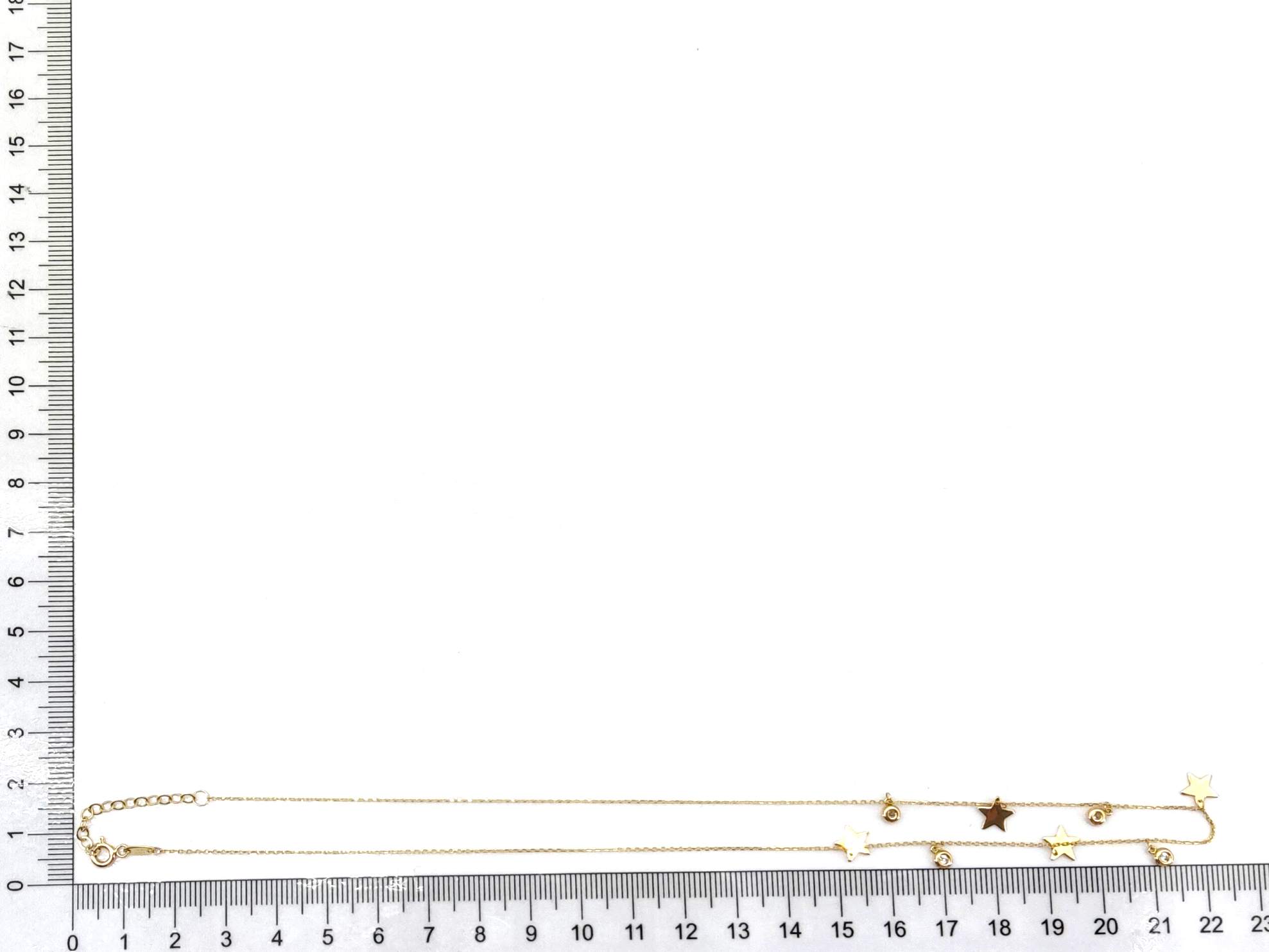 Gargantilla Oro 18k Con Circonita 22cm - Imagen 5