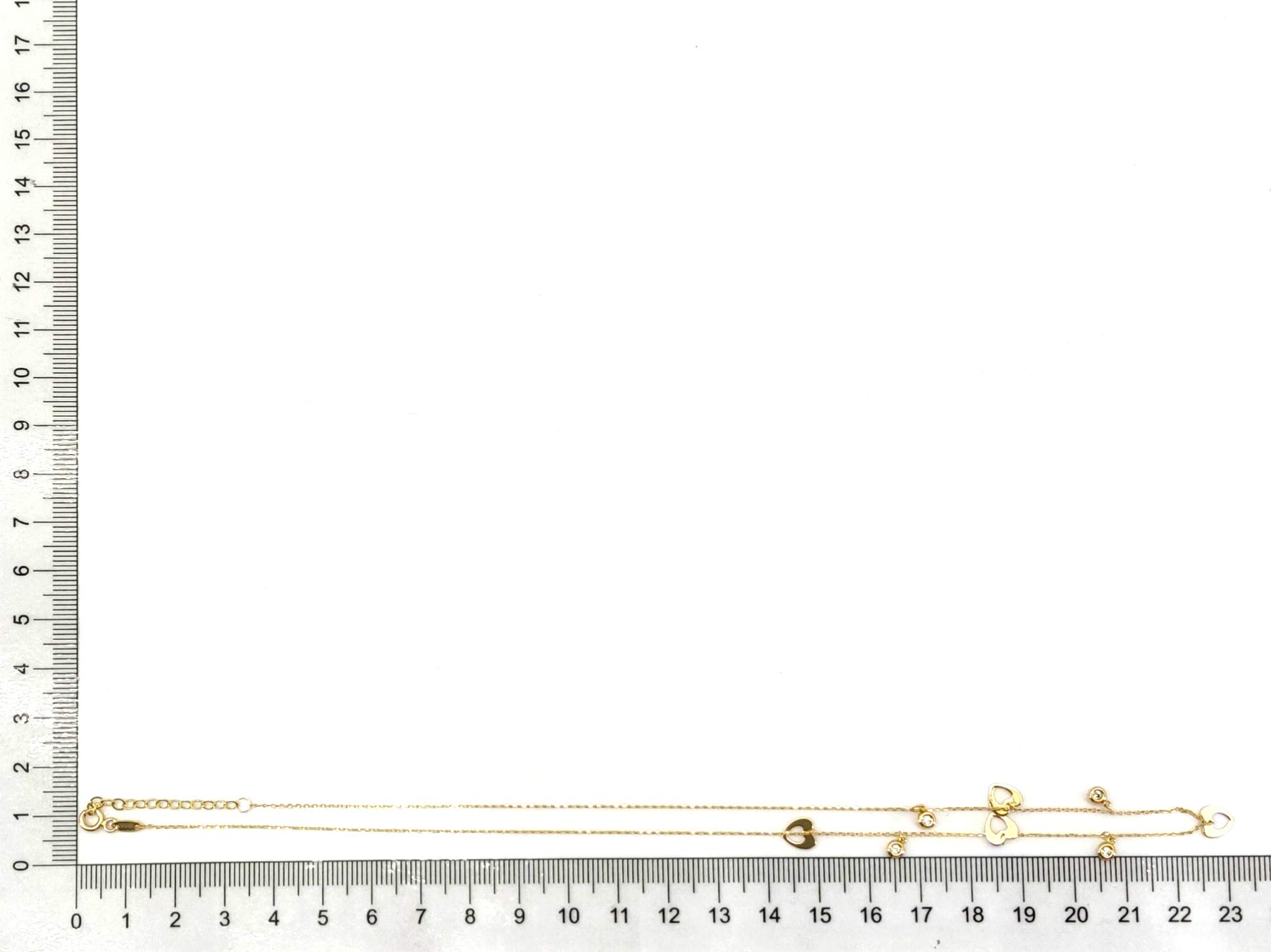 Gargantilla Oro 18k Con Circonita 22cm - Imagen 5