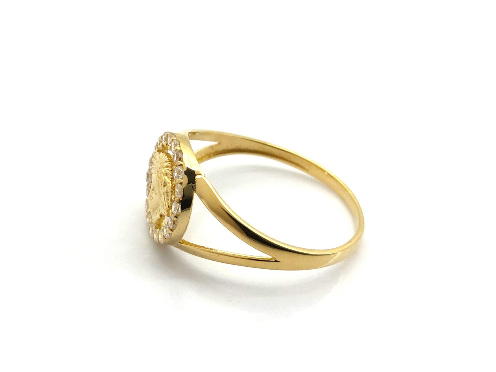 Sello Oro 18k Con Circonita - Imagen 3