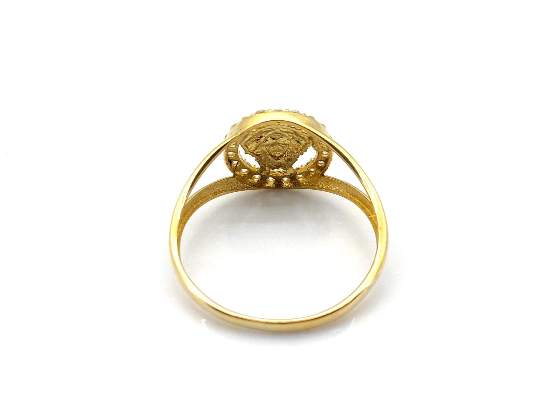 Sello Oro 18k Con Circonita - Imagen 4