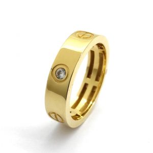 Alianza Oro 18k Con Circonita