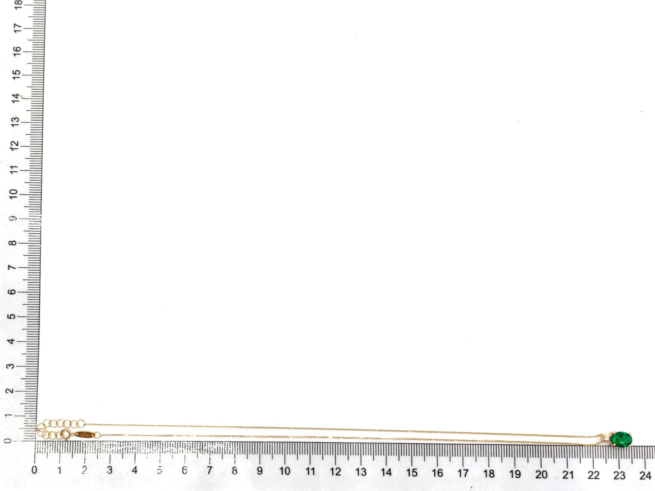Gargantilla Oro 18k Con Circonita 22cm - Imagen 5