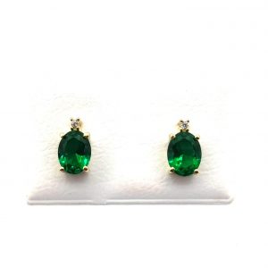 Pendientes Oro 18k Con Circonita