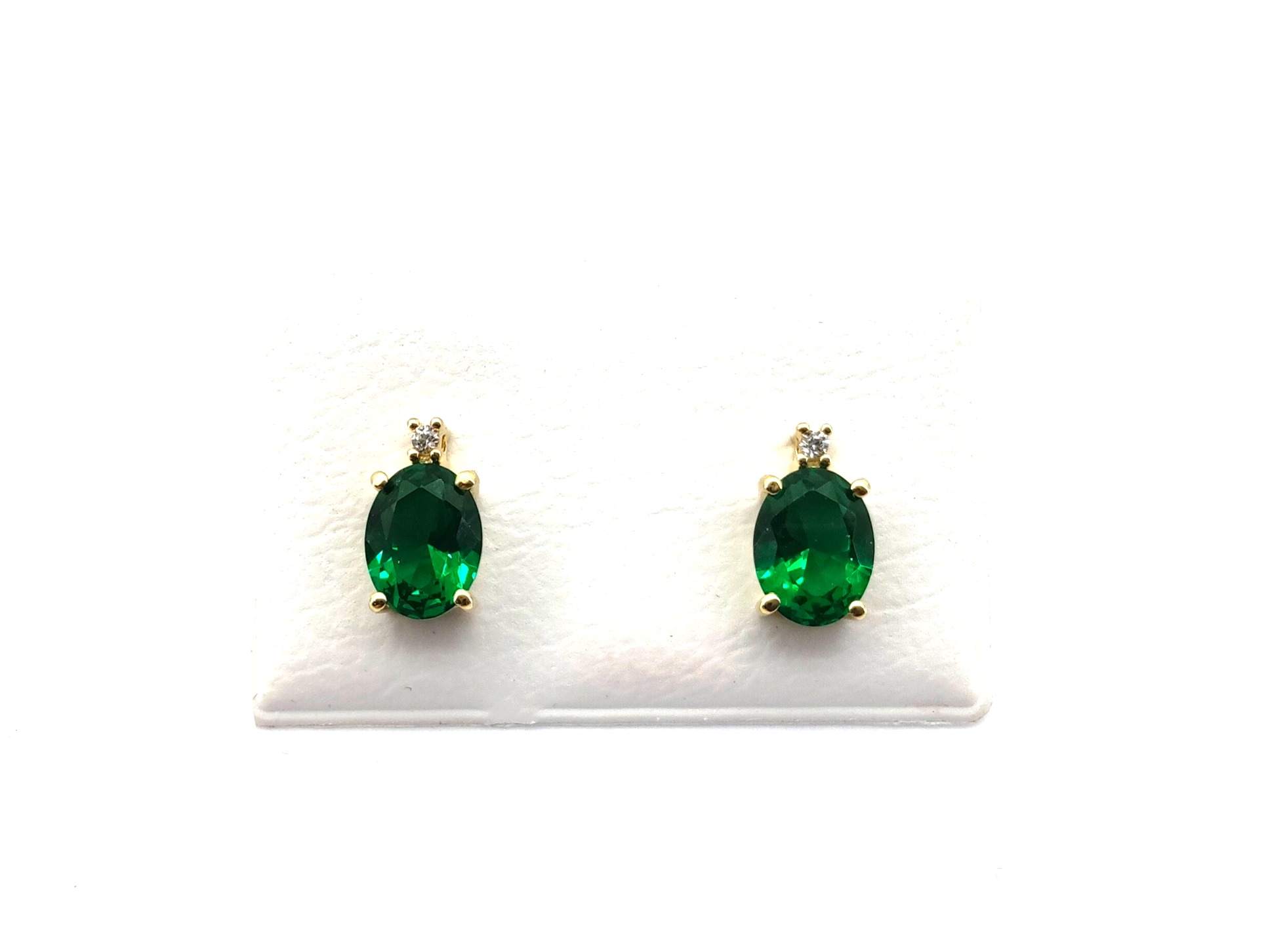 Pendientes Oro 18k Con Circonita