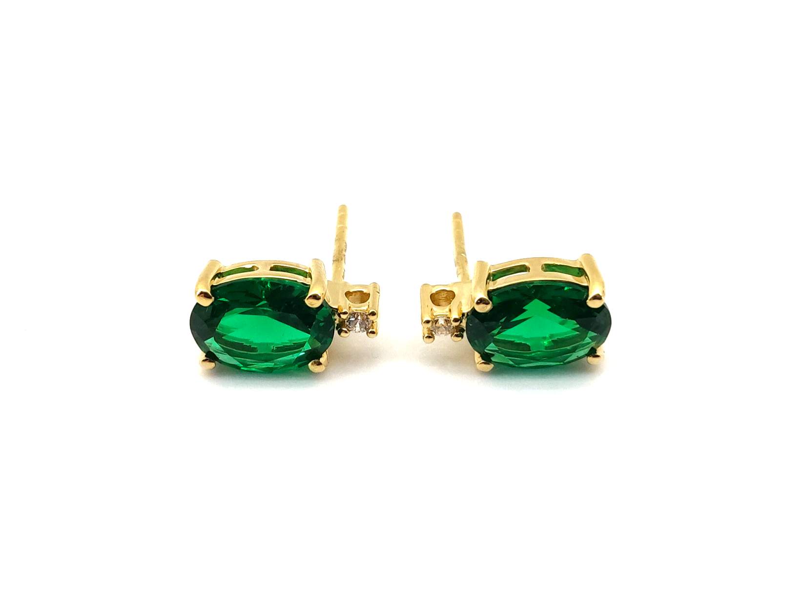 Pendientes Oro 18k Con Circonita - Imagen 2