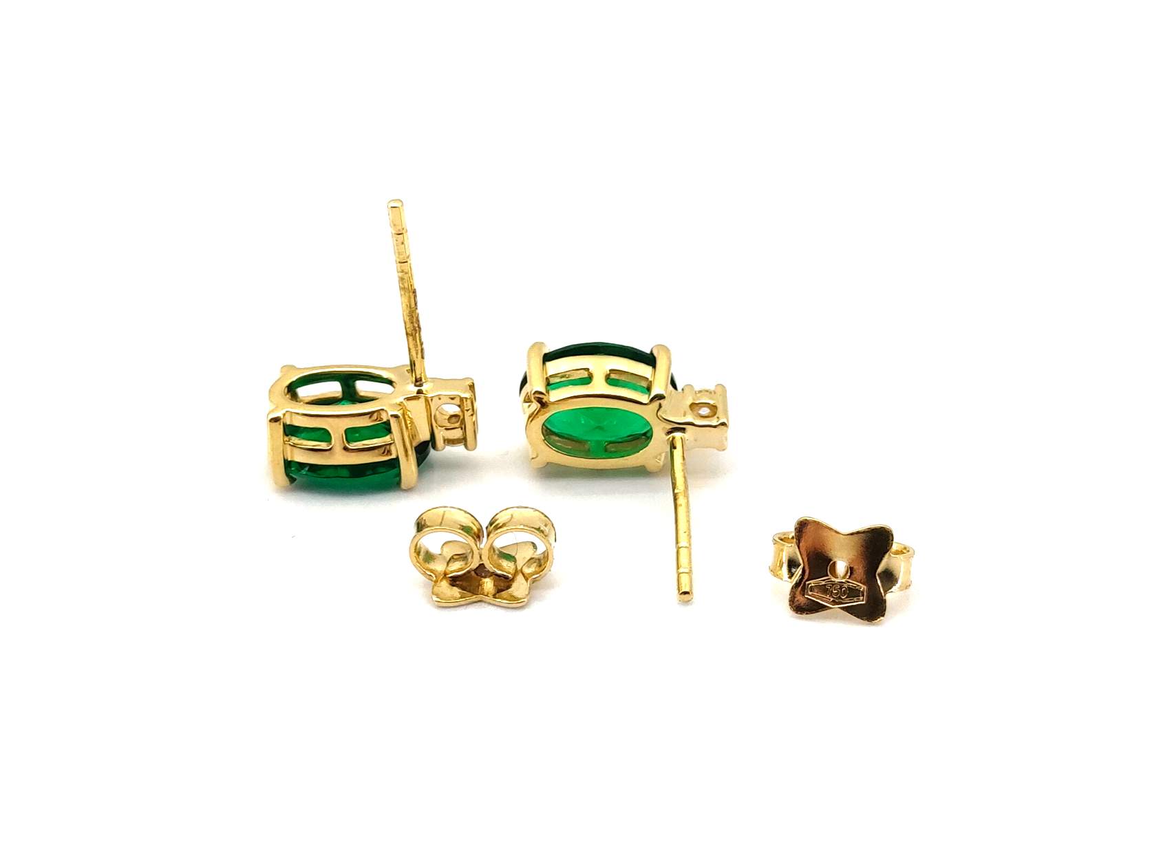 Pendientes Oro 18k Con Circonita - Imagen 3
