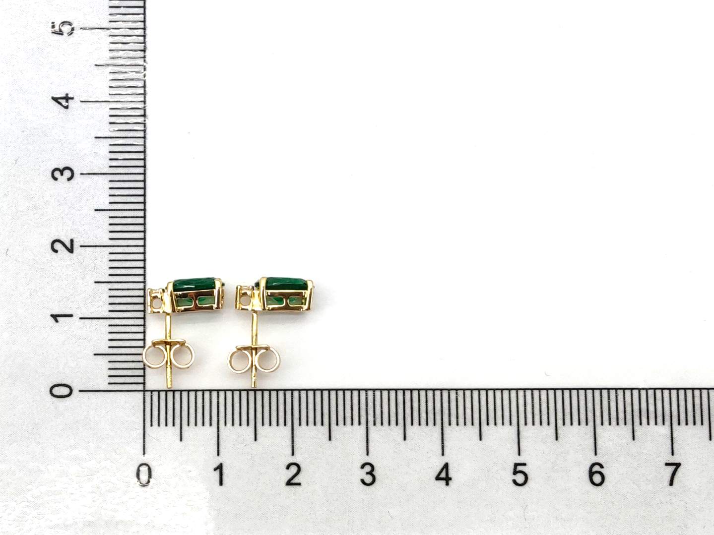 Pendientes Oro 18k Con Circonita - Imagen 4