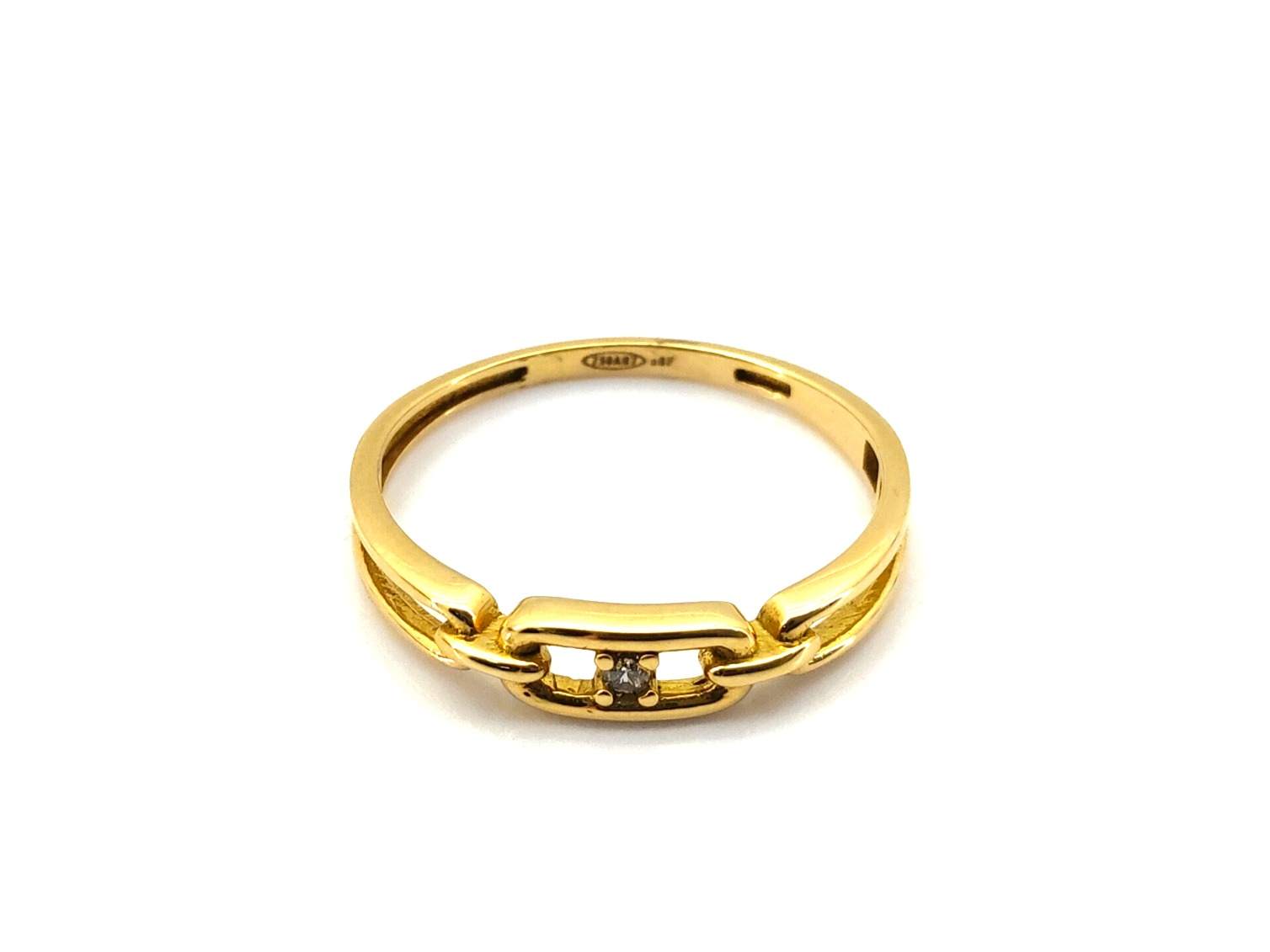 Sortija Oro 18k Con Circonita - Imagen 2