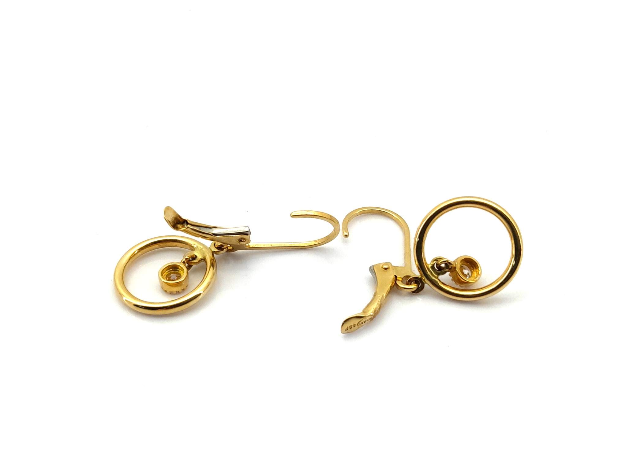 Pendientes Oro 18k Con Circonita - Imagen 3