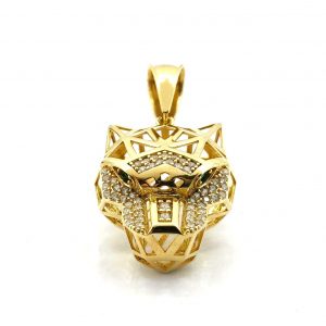 Medallon Oro 18k Con Circonita