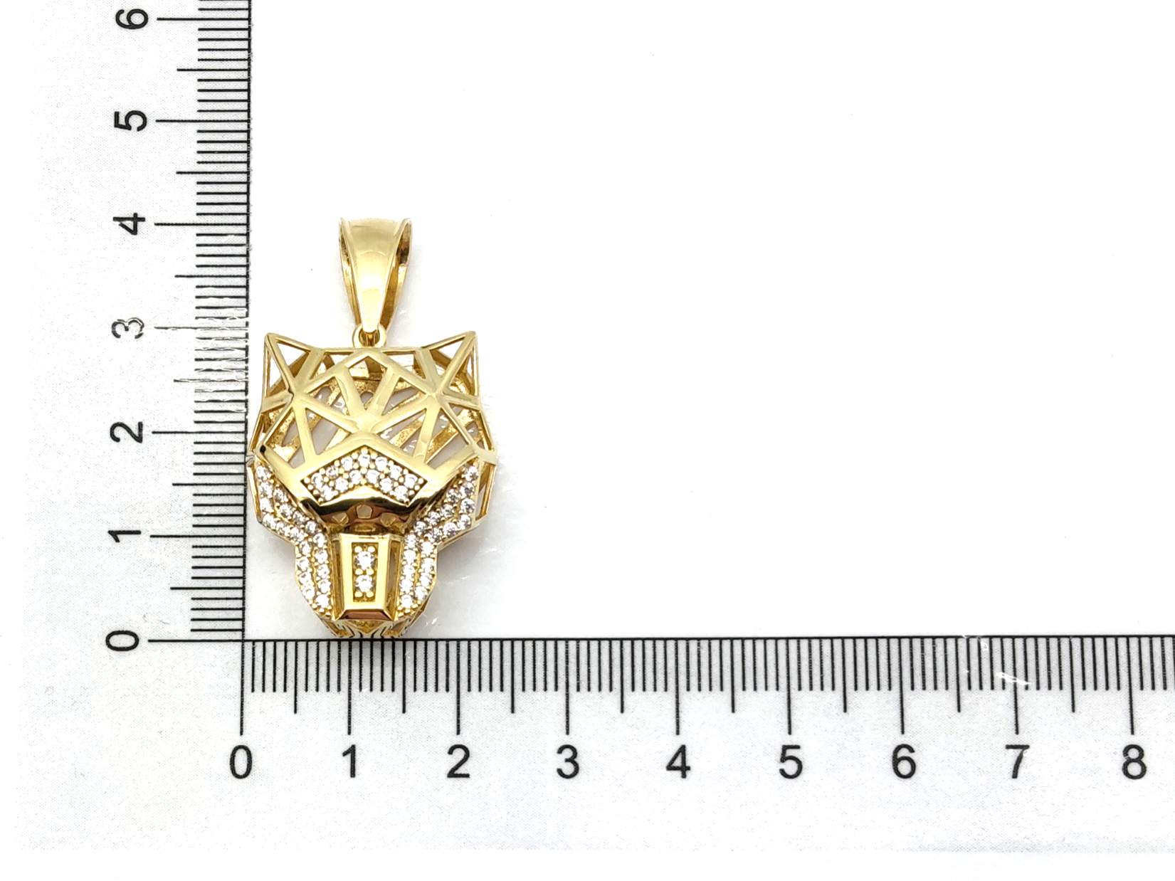 Medallon Oro 18k Con Circonita - Imagen 5