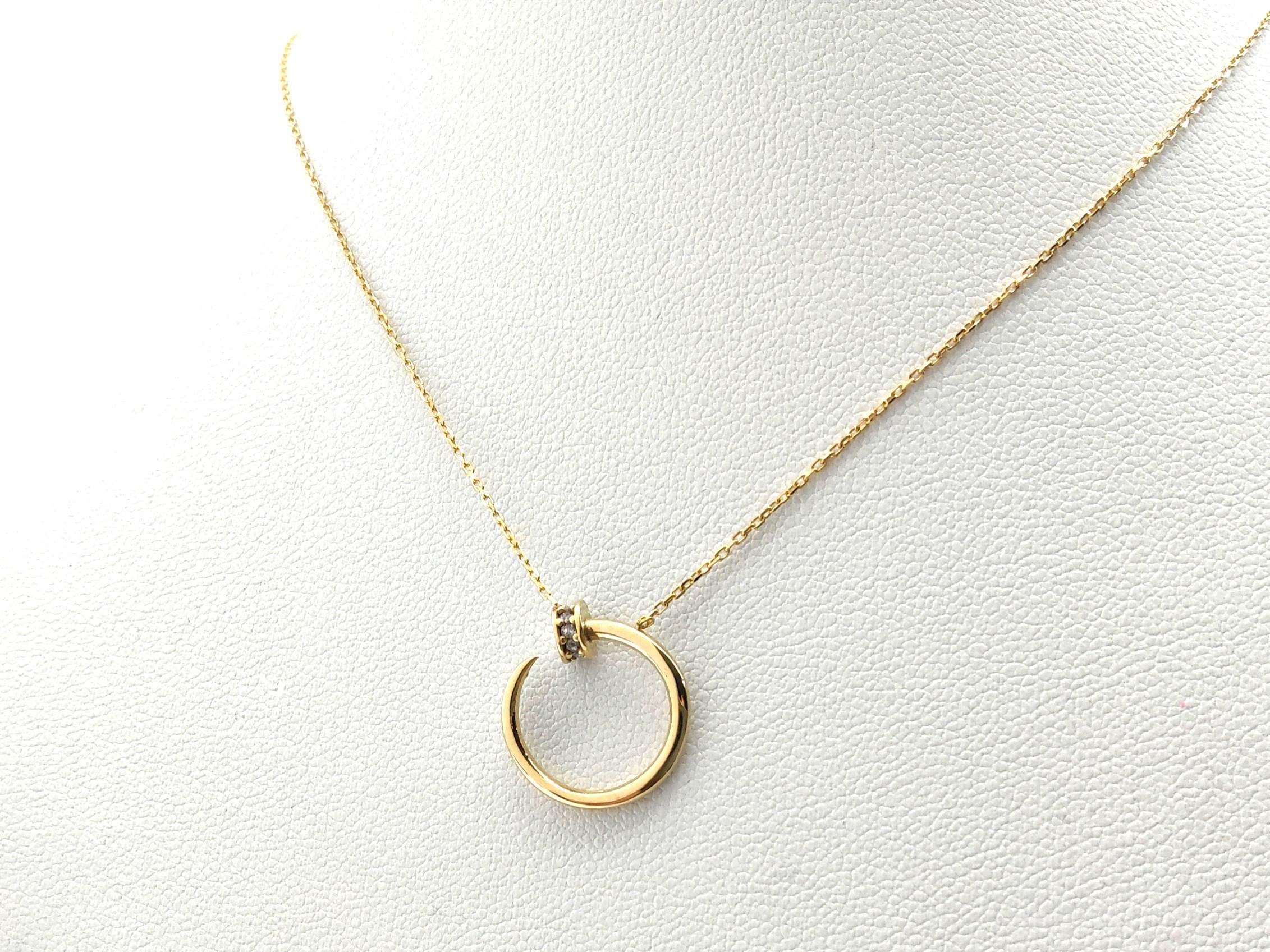 Gargantilla Oro 18k Con Circonita 22cm