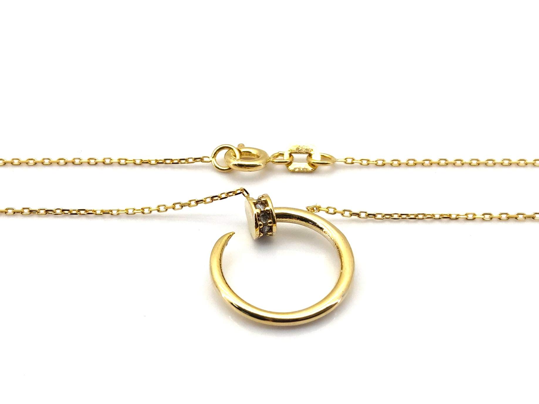 Gargantilla Oro 18k Con Circonita 22cm - Imagen 4