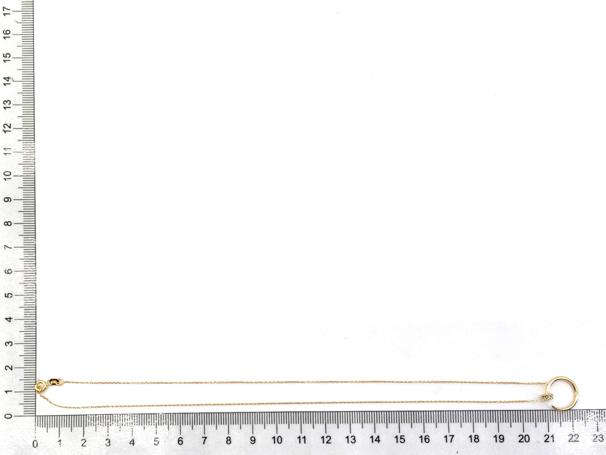 Gargantilla Oro 18k Con Circonita 22cm - Imagen 5