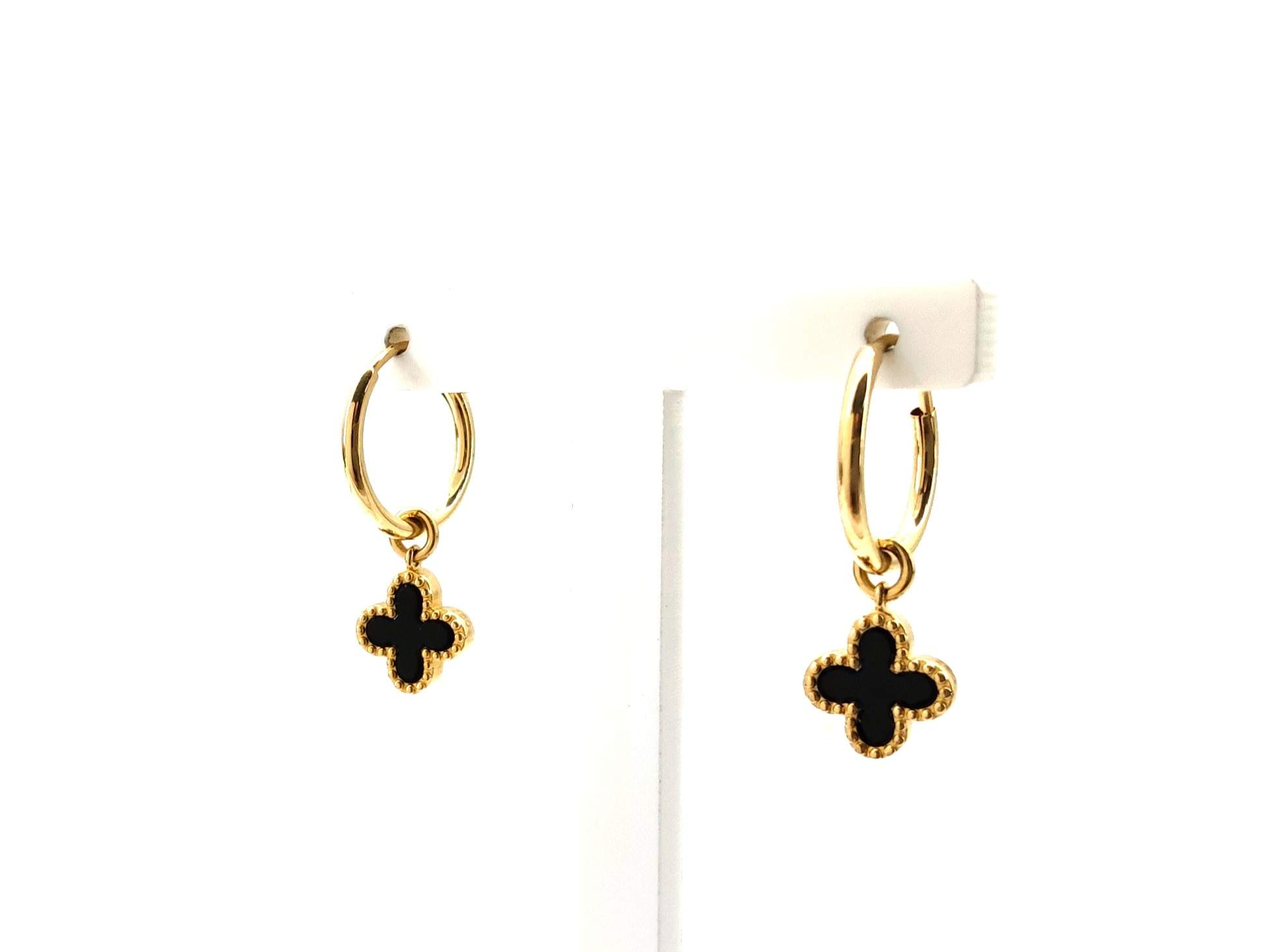 Pendientes Oro 18k Con Malaquita,Onix