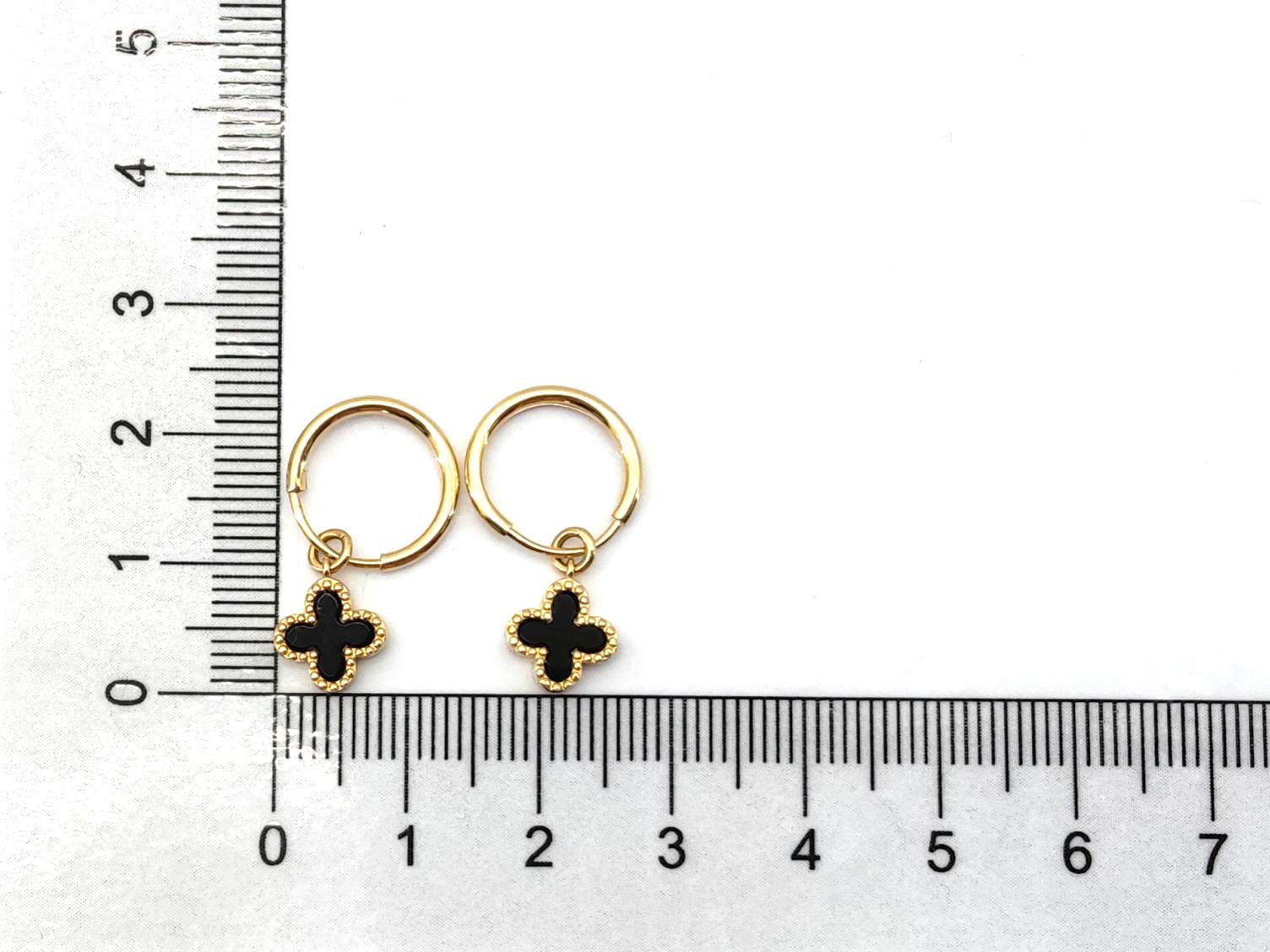 Pendientes Oro 18k Con Malaquita,Onix - Imagen 4
