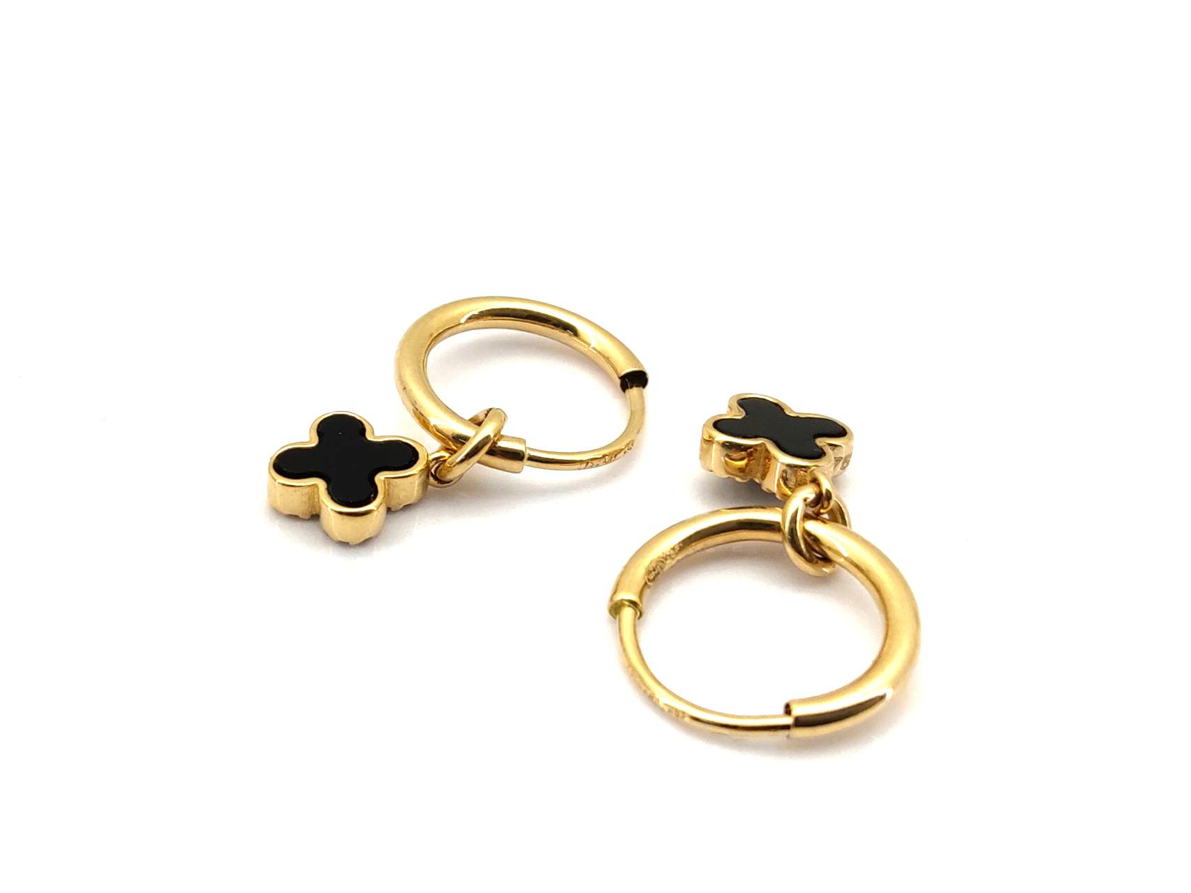 Pendientes Oro 18k Con Malaquita,Onix - Imagen 3