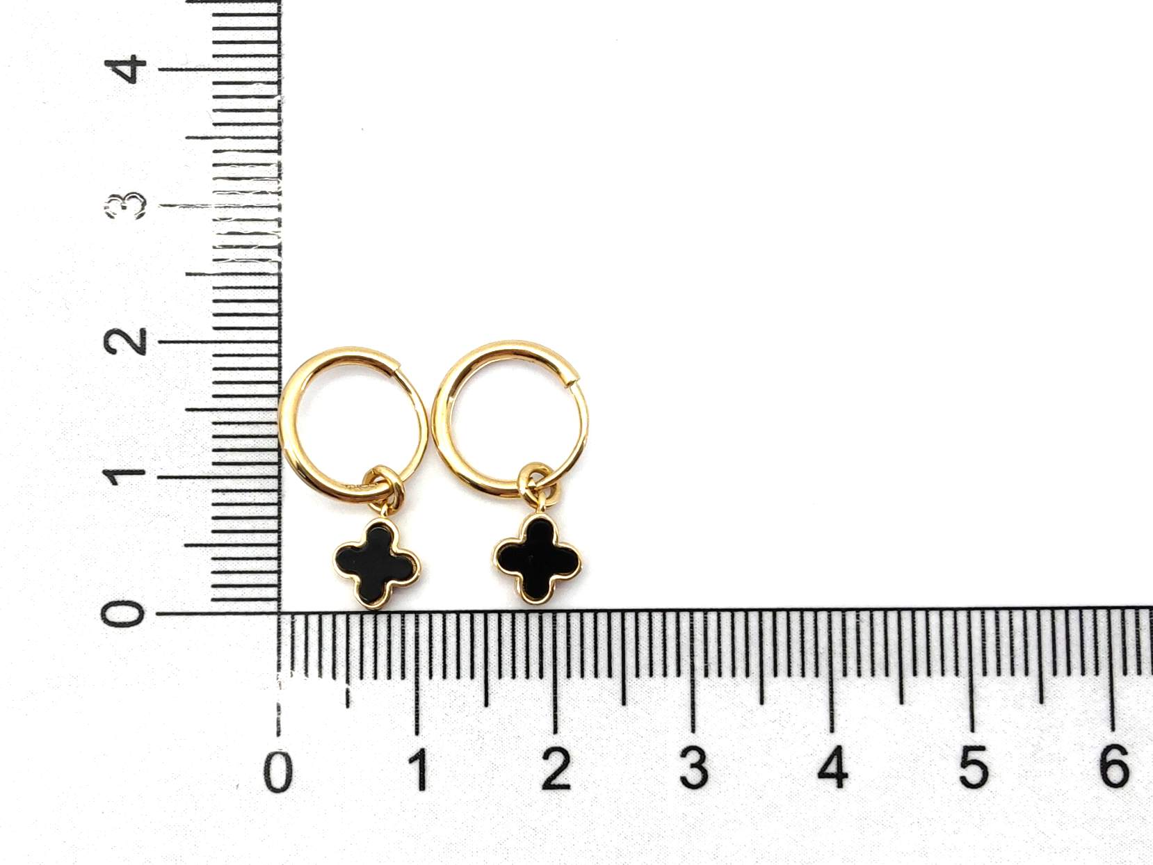 Pendientes Oro 18k Con Malaquita,Onix - Imagen 4