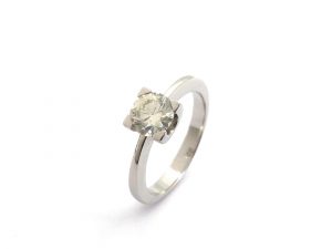 Sortija Oro 18k Con Diamante