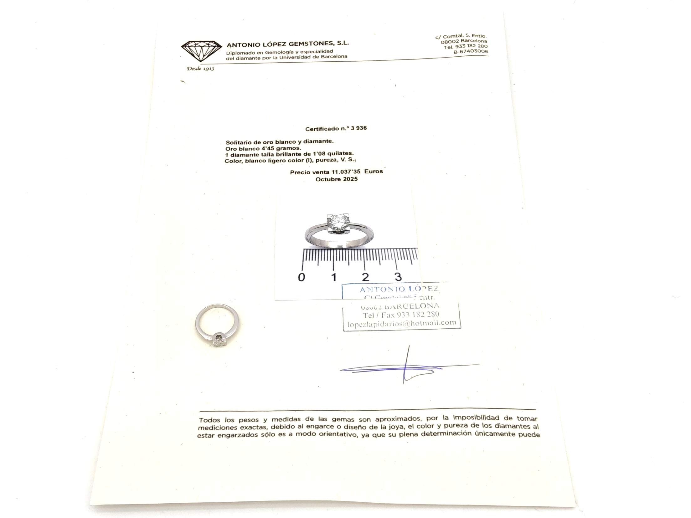 Sortija Oro 18k Con Diamante - Imagen 6