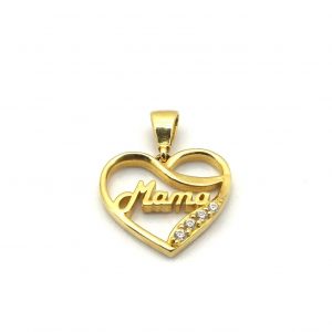 Colgante Oro 18k Con Circonita