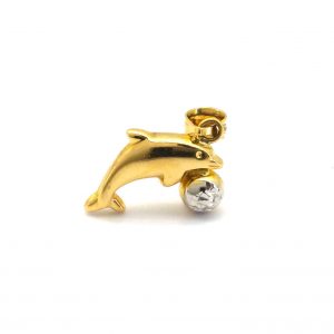 Colgante Oro 18k Con Circonita