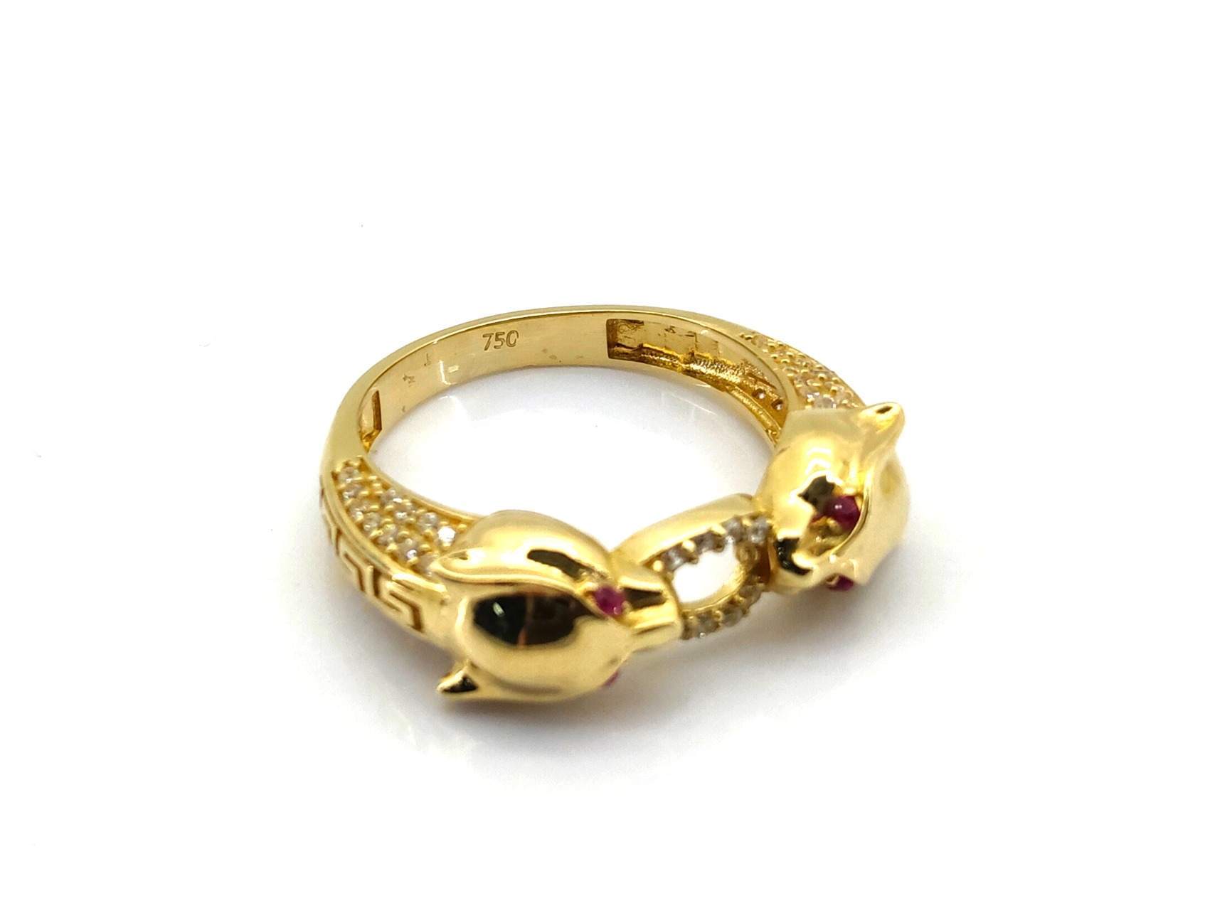Sortija Oro 18k Con Circonita - Imagen 3