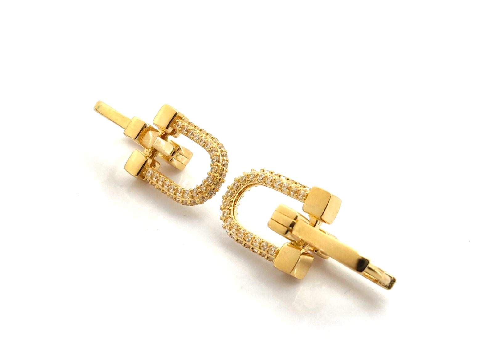 Pendientes Oro 18k Con Circonita - Imagen 2