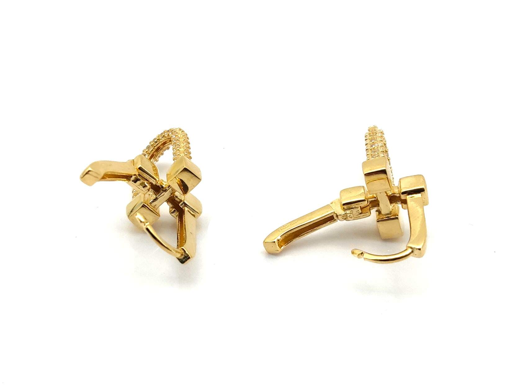 Pendientes Oro 18k Con Circonita - Imagen 3
