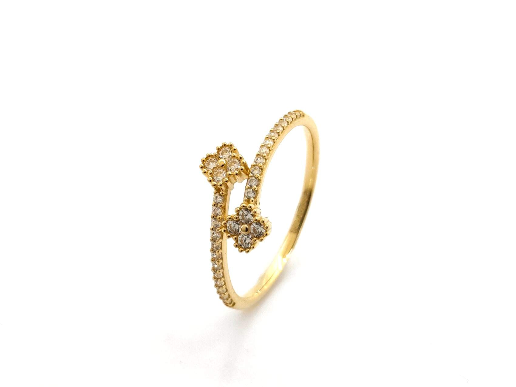 Sortija Oro 18k Con Circonita