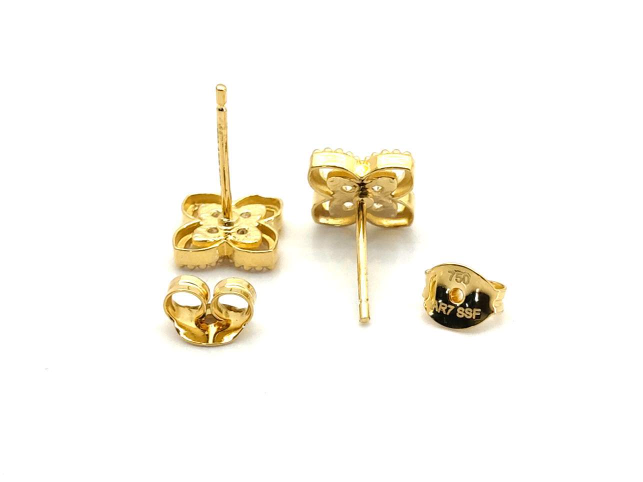Pendientes Oro 18k Con Circonita - Imagen 3