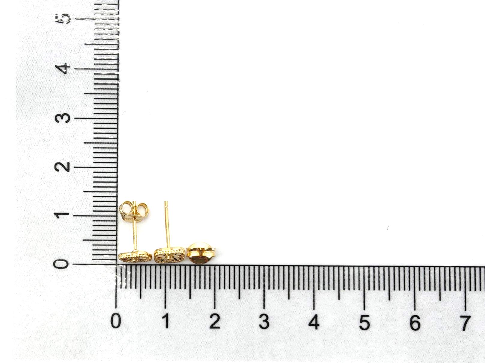 Pendientes Oro 18k Con Circonita - Imagen 4