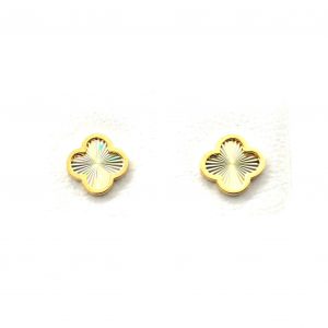 Pendientes Oro 18k Con Circonita