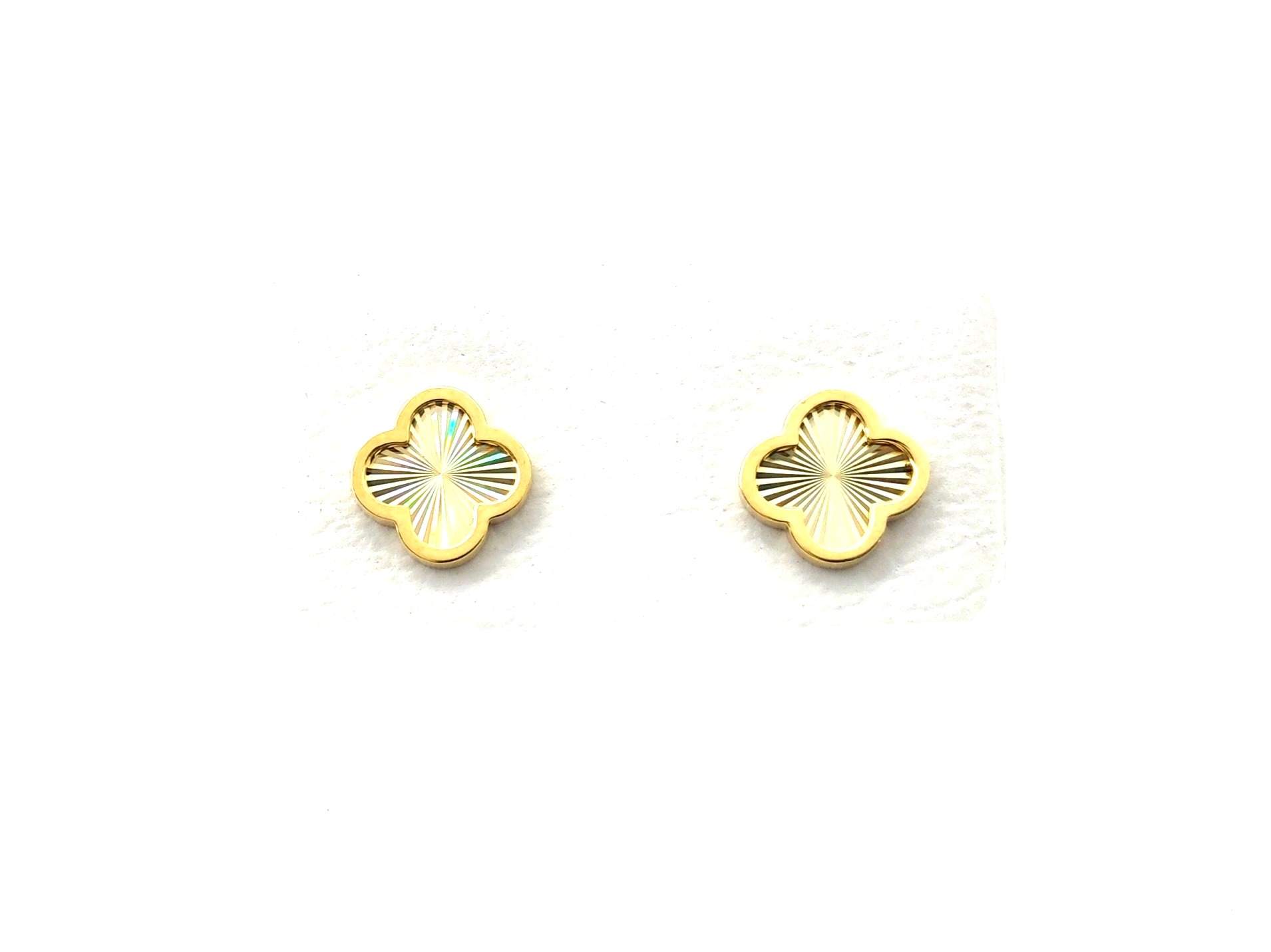 Pendientes Oro 18k Con Circonita
