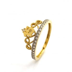Sortija Oro 18k Con Circonita