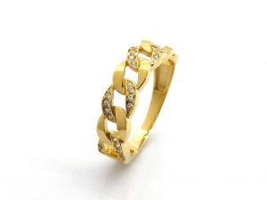 Sortija Oro 18k Con Circonita