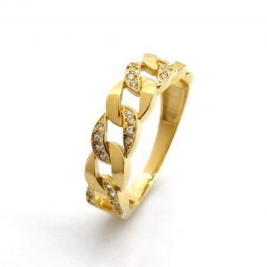 Sortija Oro 18k Con Circonita
