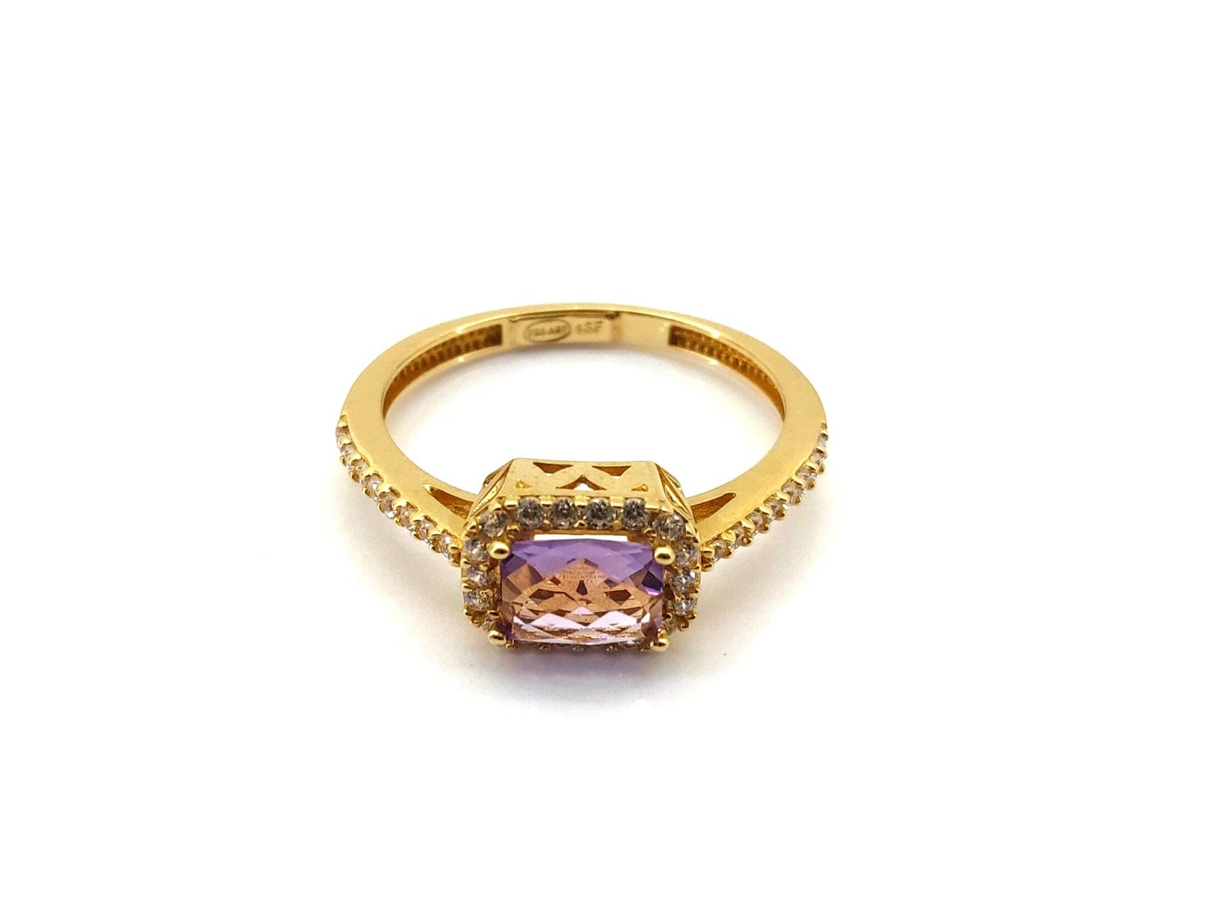 Sortija Oro 18k Con Circonita - Imagen 2