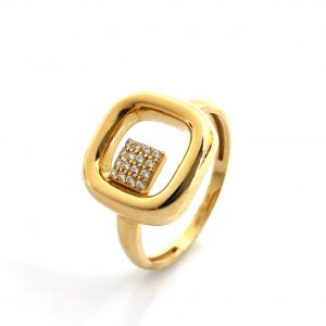 Sortija Oro 18k Con Circonita