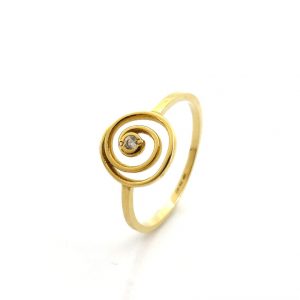 Sortija Oro 18k Con Circonita