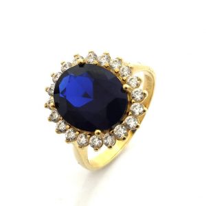 Sortija Oro 18k Con Circonita