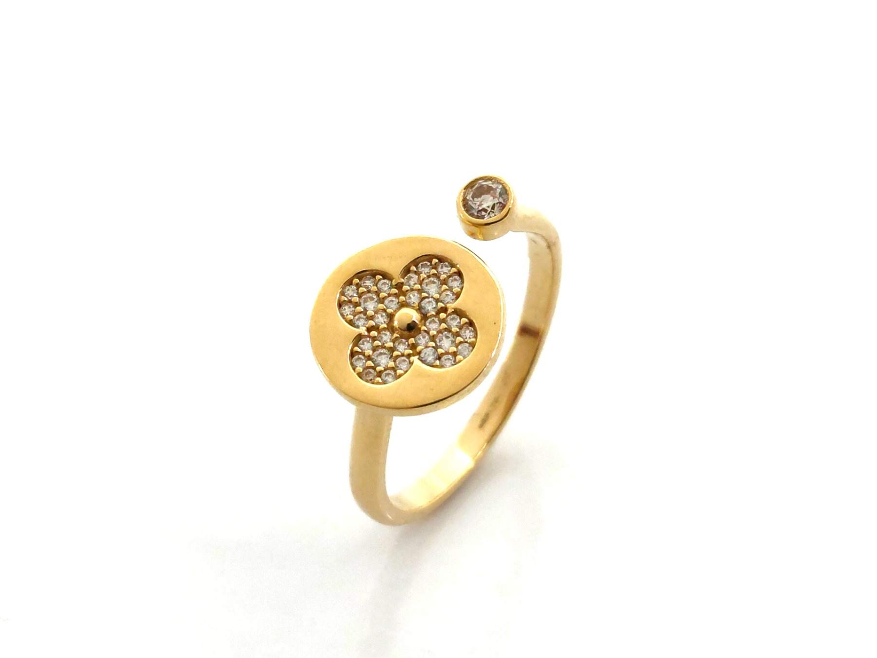 Sortija Oro 18k Con Circonita