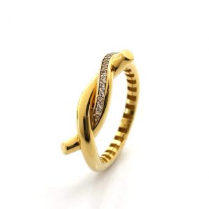 Sortija Oro 18k Con Circonita